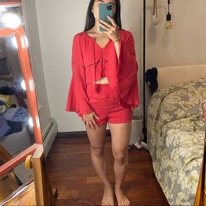 Free People Matching Top and Bottom Set